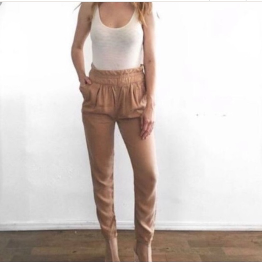 Aritzia Wilfred Casbah Paperbag Pants Black Zipper - Picture 1 of 8